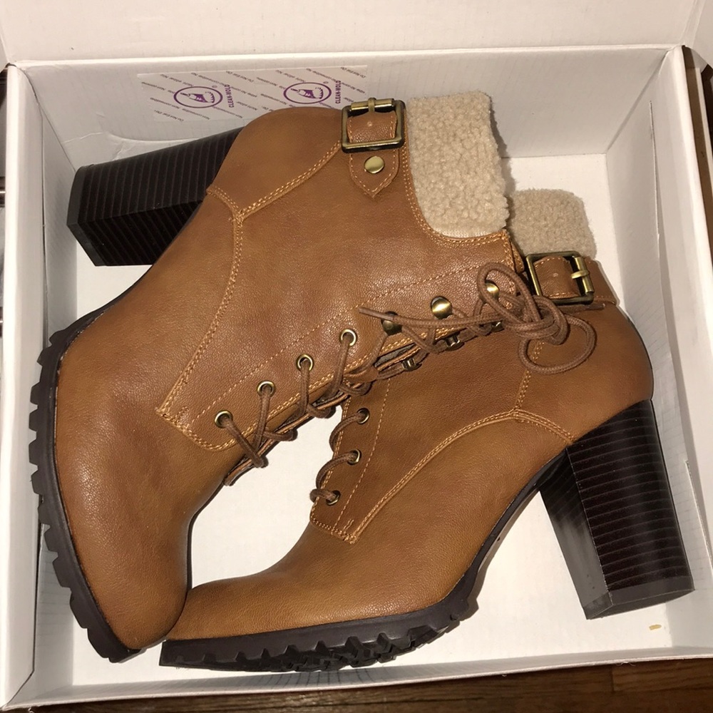 Brown booties